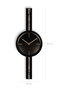 Wallity Reloj de Pared Decorativo Negro de 30 x 80 cm